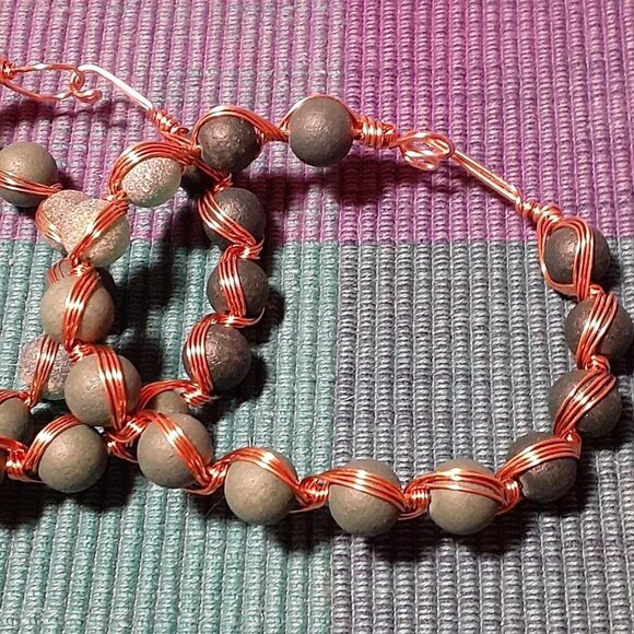 Handmade Copper Wire Wrapped Bracelets - Picture 3 of 3